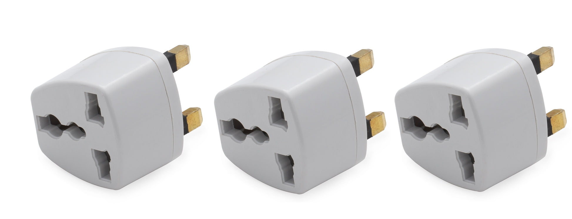 3 pcs adaptateur universel de voyage us/eu/japan/ vers uk 3 broches convertisseur de prise - ECLATS DESTOCKAGE