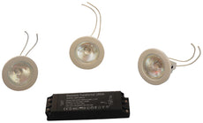 3 spot eclairage encastre orientable 3 ampoule dicroique mr16 gu5.3 d50v transfo 220 12v