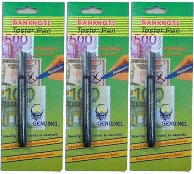 3 stylos feutres detecteurs testeurs faux billet euro detector detection usd 14 devises ECLATS DESTOCKAGE