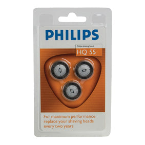 3 tetes de rasage rasoir philips hq 55-3 405 6415 6423 6424 6445 6605 6610 6831 6842 6843 6844 6849 ECLATS DESTOCKAGE