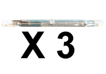 3 tubes 220v 300w r7 r7s 118mm eclairage halogene lumiere lamp h162hq lampe crayon quartz 230v 240v ECLATS DESTOCKAGE