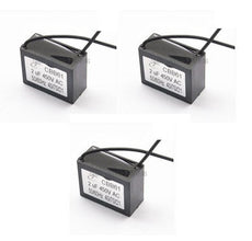 3 X Condensateur cbb61 2uf 450v 2mf 2 uf mf micro farad 50/60hz condo demarrage moteur