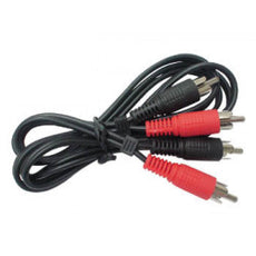 Cordon 1,2m 2 rca mâle vers 2 rca mâle avw021 cable moniteur surveillance securite avw021