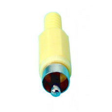 Fiche rca mâle jaune (1 pièce) ca047y pour camera video