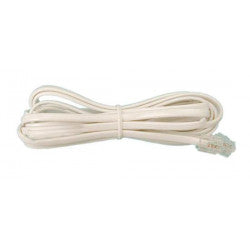 Cordon telephonique 5m rj11 male vers rj11 male 6p/4c fiche cable fil telephone tel 0012