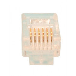 Fiche rj12 6p/6c pour camera ckvn (1 pièce) pour cordons cameras video fiche rj12