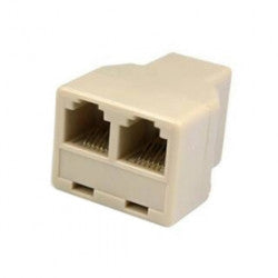 Adaptateur telephonique rj12 femelle 2 rj12 femelle 6p6c dedoubleur tcu5