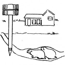 Repousse chasse taupe electronique repulsif ultrason campagnol rongeurs repousseurs