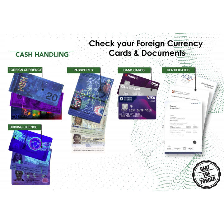 Lampe uv 4w detecteur de faux billet lumiere noire lamp04tbl zluvb ultraviolet carte bancaire