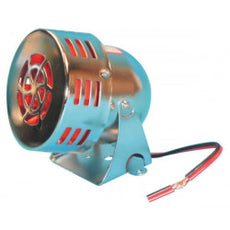 Sirene chrome turbine moteur electromecanique 12v moto harley custom alarme police sonore sn01