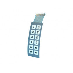 Membrane pour clavier electronique etanche sa223 sa223b systeme alarme automatisme de portail