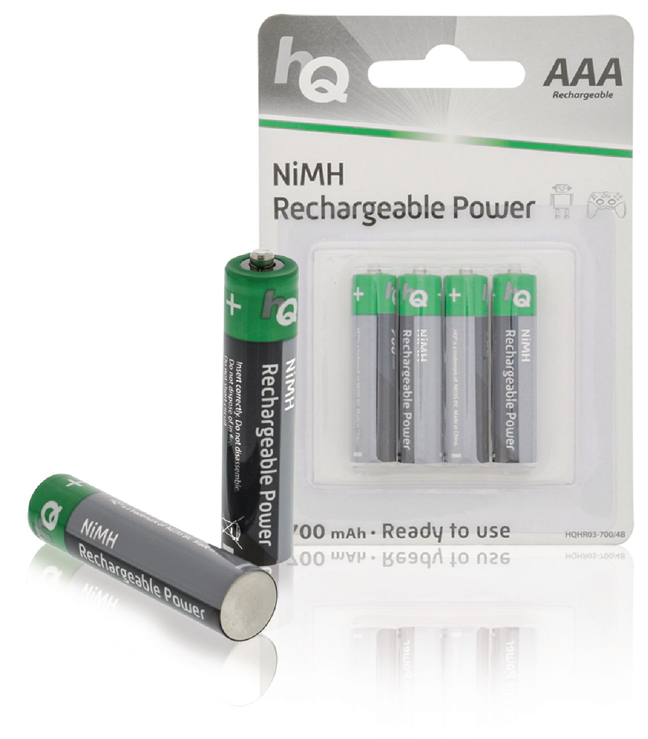 4 batteries rechargeables nimh lr3 aaa 700mah 1.2v lr03 hq nimh aaa 01 accu accumulateur 700/4b ECLATS DESTOCKAGE