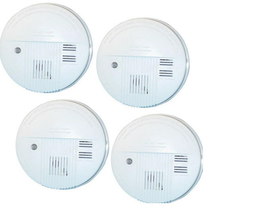4 detecteur de fumée incendie en 14604 electronique 9v buzzer alarme detection temperture autonome ECLATS DESTOCKAGE