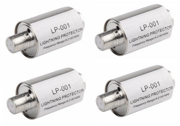 4 Parafoudre lp-001 fiche f tv sat decodeur satellite 0 à 2.5ghz surtension gsm antenne television ECLATS DESTOCKAGE