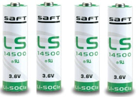 4 pile lithium ls 14500 saft aa 3.6v 2450mah er6h ltc17c tl5104 er6aa ls14500c ls14500 cr14505 ECLATS DESTOCKAGE