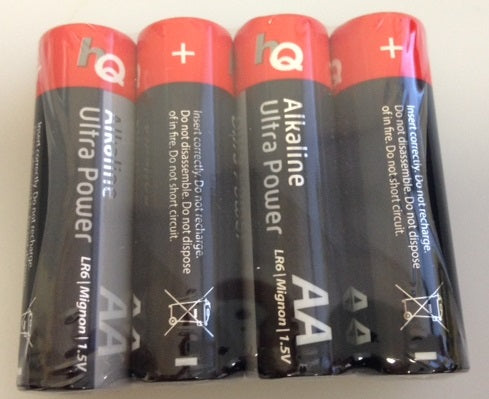 4 piles 1.5v alcaline lr06 aa hq-alk-aa-01 lr6sc am3 lr6 15a e91mn1500 815 4006 - ECLATS DESTOCKAGE
