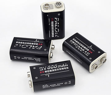 4 Piles accus rechargeables 450mah 7.2v 6.9v 7v 7.1v 6LR61 6F22 EBL Li-ion - ECLATS DESTOCKAGE