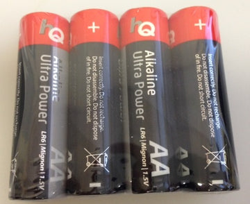 4 piles alcaline 1.5v lr06 aa hq-alk-aa-01 lr6sc am3 lr6 15a e91mn1500 815 4006 - ECLATS DESTOCKAGE