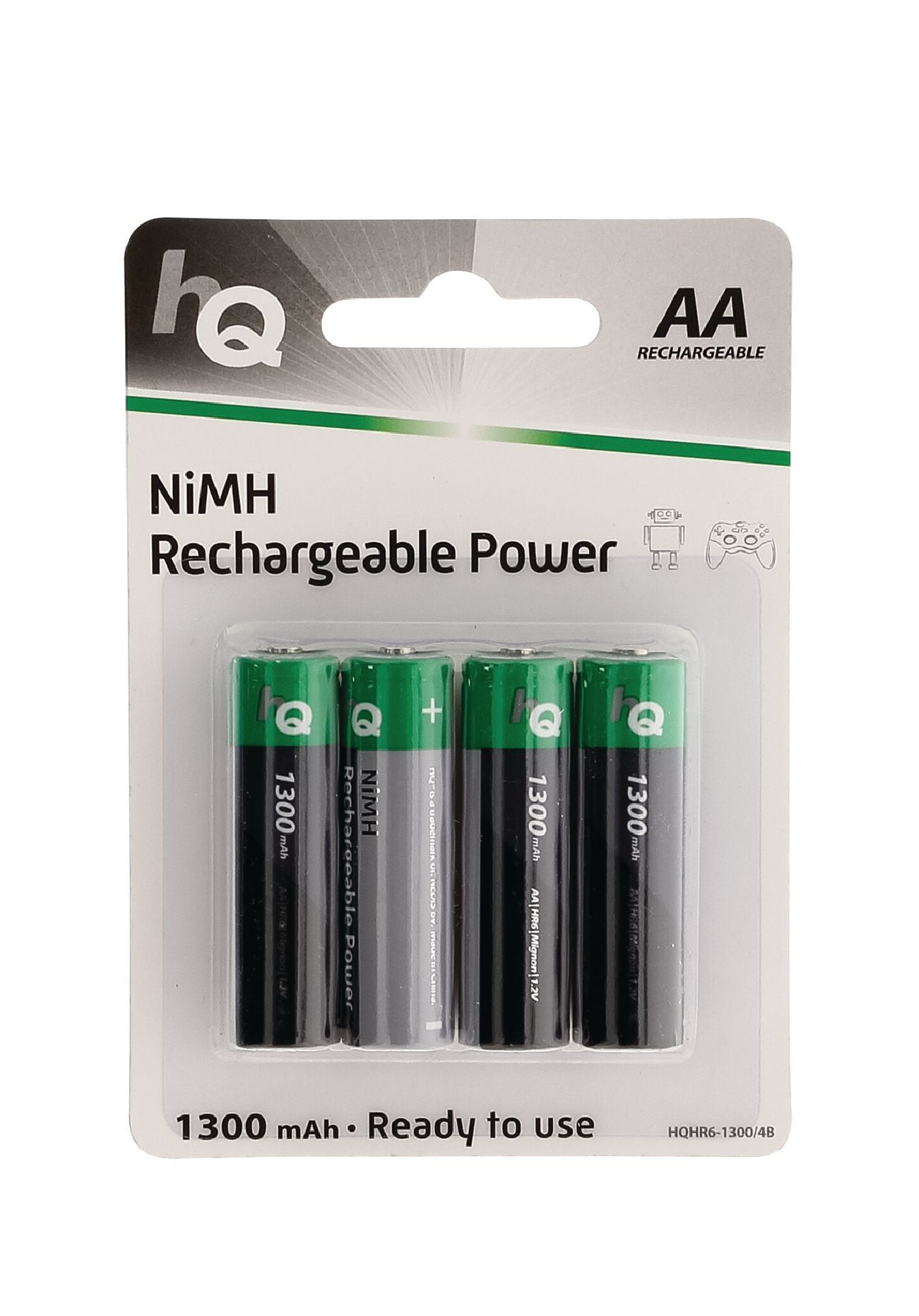 4 piles nimh rechargeables aa 1.2v 1300 mah hq hq nimh aa 01 accu accumulateur ECLATS DESTOCKAGE
