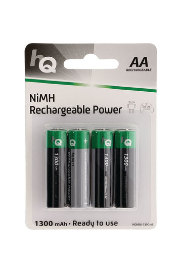 4 piles nimh rechargeables aa 1.2v 1300 mah hq hq nimh aa 01 accu accumulateur ECLATS DESTOCKAGE