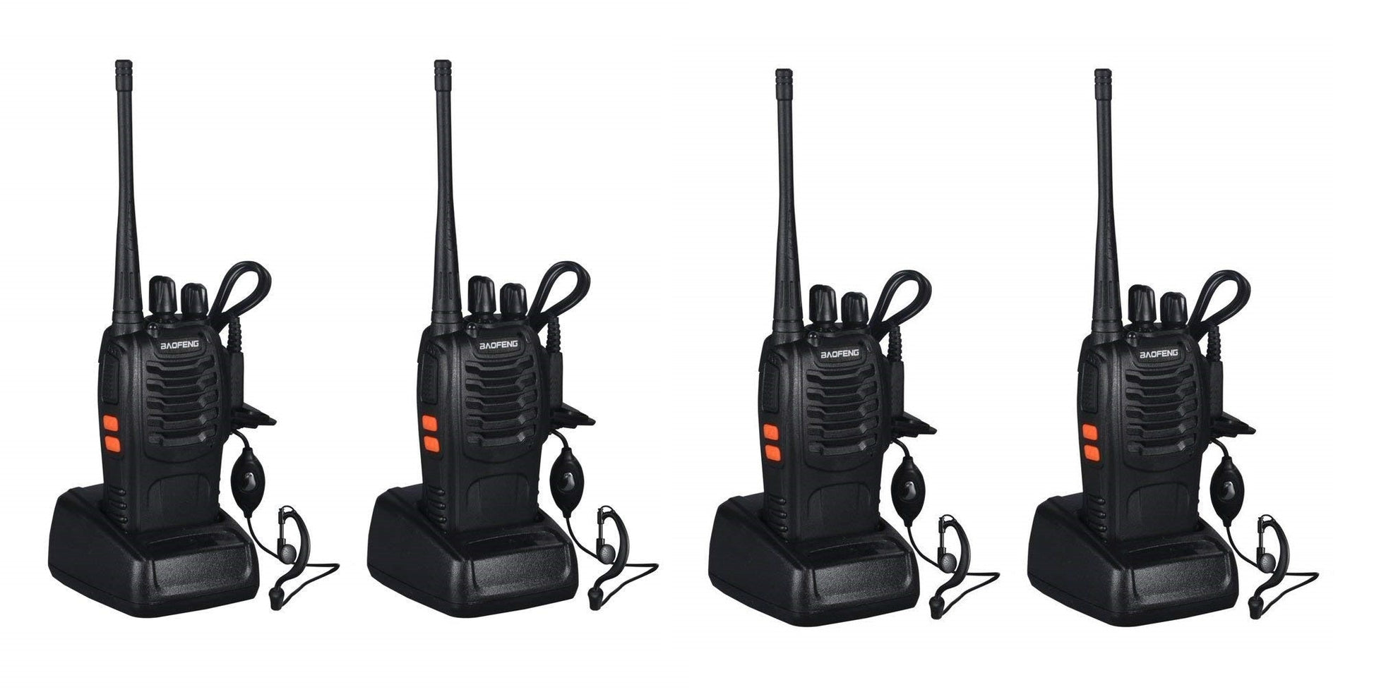4 Talkie walkie 446mhz batterie rechargeable chargeur 16 Canaux UHF 400-470 MHz Baofeng BF-888S ECLATS DESTOCKAGE