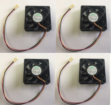 4 Ventilateur 12v 60mm 60x60x15mm connecteur 3 pins 12 volt ordinateur pc ECLATS DESTOCKAGE