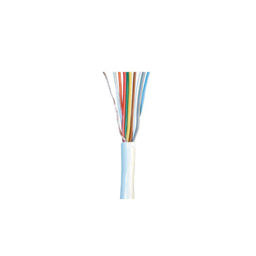 Cable blindé 4 paires 8x0.22 souple blanc ø4.5mm (le mètre) fil 8x0,22 ecran cablage alarme