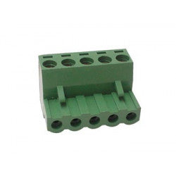 Bornier electrique femelle embrochable 5 poles pour câble 12awg tenf05 connecteur connexion