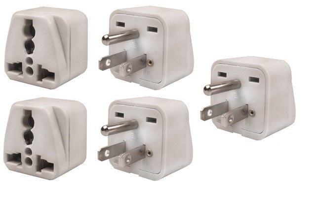5 Adaptateur de voyage prise électrique monde vers usa etats-unis - ECLATS DESTOCKAGE