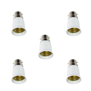 5 adaptateurs B22 vers E27 Ampoule Edison Culot Eddison Base de douille de lampe ECLATS DESTOCKAGE