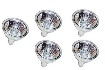 5 ampoules halogene 20w 12v mr16 blanc gu5.3 eclairage electrique dichroïque ECLATS DESTOCKAGE