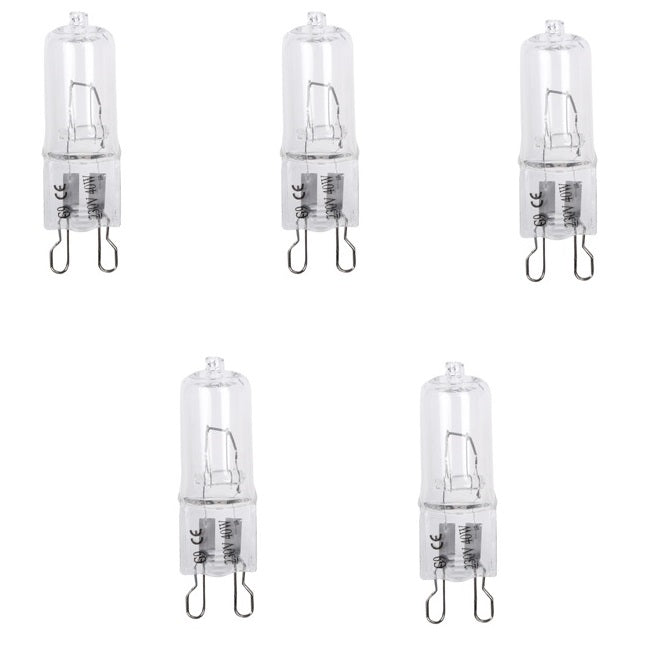 5 ampoules halogenes g9 40w 220v 230v 240v claire 28w lumiere eclairage lampe economie energie ECLATS DESTOCKAGE
