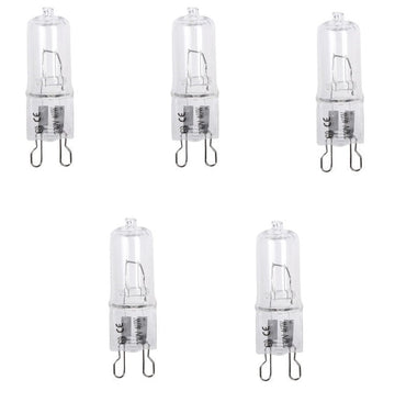 5 ampoules halogenes g9 40w 220v 230v 240v claire 28w lumiere eclairage lampe economie energie ECLATS DESTOCKAGE