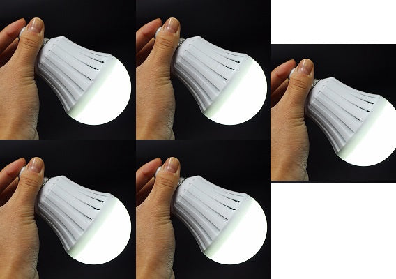 5 ampoules led 220v e27 12w blanc eclairage de secours avec batterie intégré lumiere rechargeable ECLATS DESTOCKAGE