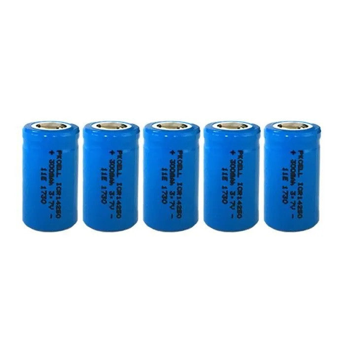 5 Batterie lithium rechargeable 14250 3.7v 300mAh ICR14250 1/2AA lampe torche Appareil photo ECLATS DESTOCKAGE