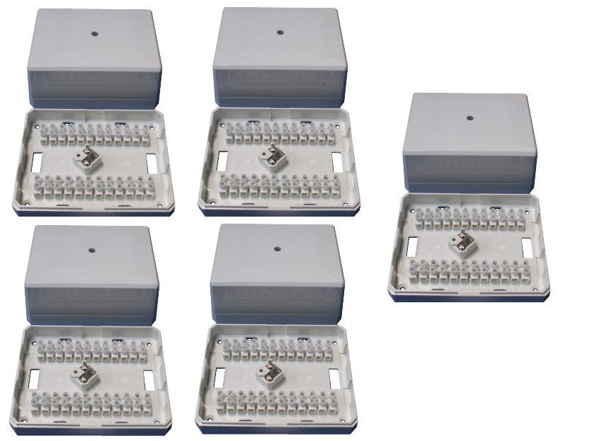 5 Boite pvc jonction autoprotegee bj26 derivation 24 plots jb30 boitier raccordement alarme telephonie ECLATS DESTOCKAGE