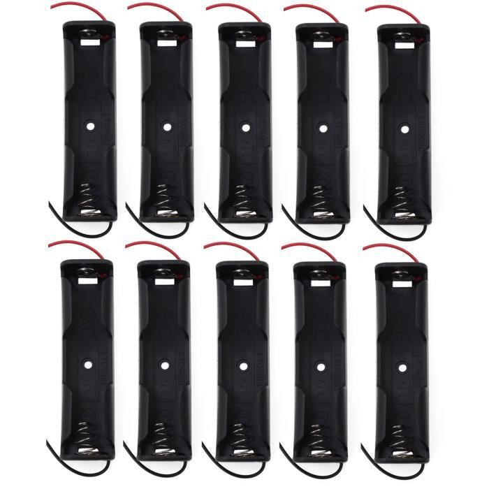 10 Boitier Bloc Coupleur Support de 1 Batterie Pile rechargeable 18650 3.7v ECLATS DESTOCKAGE