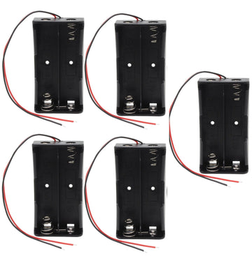 5 Boitier Bloc Coupleur Support de 2 Batterie Pile rechargeable 18650 3.7v ECLATS DESTOCKAGE