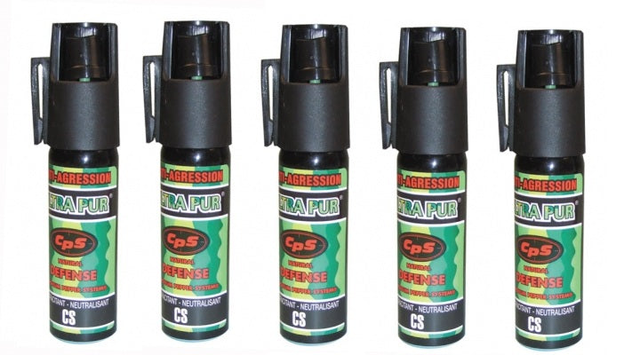 5 bombes aerosol defense poivre 17ml 25ml incapacitant neutralise GPPM ECLATS DESTOCKAGE