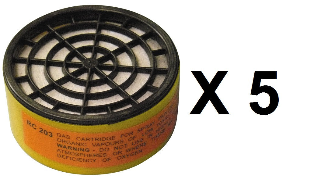 5 Cartouche filtre carbone risque chimique filtre rc203 protection masque a gaz mg ECLATS DESTOCKAGE