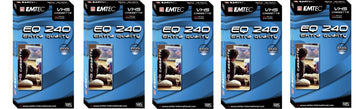 5 cassette vhs video 240 min minutes e240f 4 heures ECLATS DESTOCKAGE
