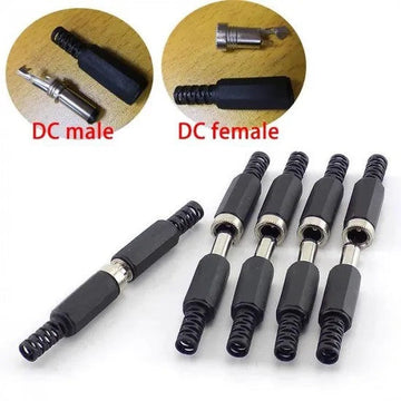 5 Connecteur d alimentation cc male + 5 femelle 2.1mm x 5.5mm ECLATS DESTOCKAGE
