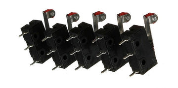 5 Contact autoprotection 5a sous 220v levier kw12-3 micro switch interrupteur - ECLATS DESTOCKAGE