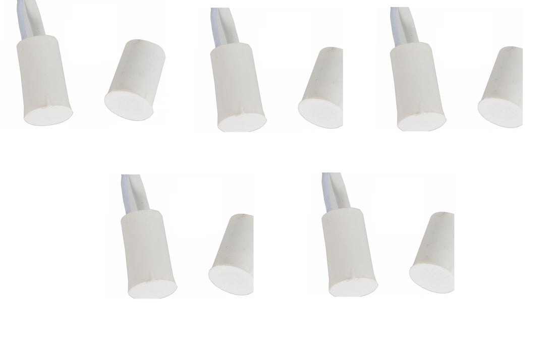 5 contacts nf encastrable 10mm blanc ouverture detecteur capteur magnetique pour alarme ECLATS DESTOCKAGE