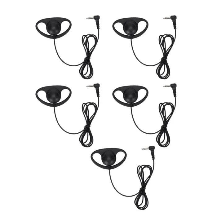 5 Ecouteur oreillette fiche 3.5mm pour ecoute talkie walkie t434, t446, t5w hpss1 hpss2 ECLATS DESTOCKAGE
