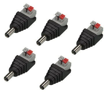 5 Fiche d alimentation male 2.1 mm vers connexion a ressort 2 broches cd032 ECLATS DESTOCKAGE