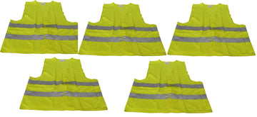 5 gilet securite signalisation routiere jaune reflechissant auto taille xl en 471 class 2 ECLATS DESTOCKAGE