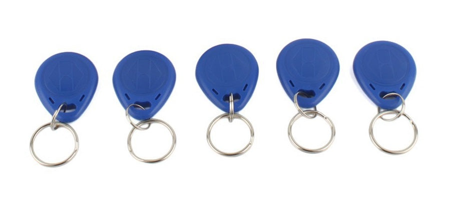 5 pcs tag cle badge clef em4305 em4100 em4102 RFID 125KHz enregistrable bleu pour controle acces ECLATS DESTOCKAGE