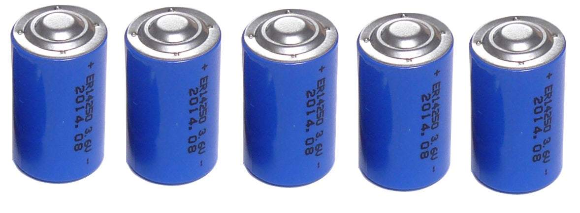5 Pile lithium 3.6v 1200mah 1/2 aa ls14250 ls 14250 lr14250 sl350 sl750 tl5902 tl5151 tl5101 tl4902 ECLATS DESTOCKAGE