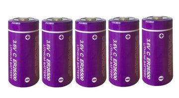 5 Pile lithium 3.6v 9000mAh 9ah compatible 7700mah 8000mah 8500mah c r14 lsa8500 26500 ls26500 ECLATS DESTOCKAGE